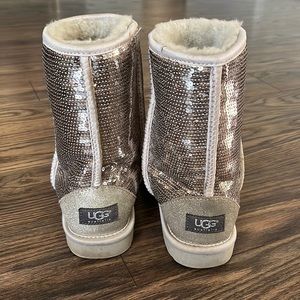Ugg Sequin silver boots